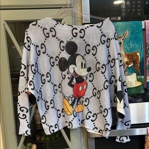 Free For Humanity Designer Mickey Mouse Sweater